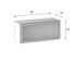 Caisson cuisine haut blanc transversal L 80 x H 35 x P 30 cm OFITRES