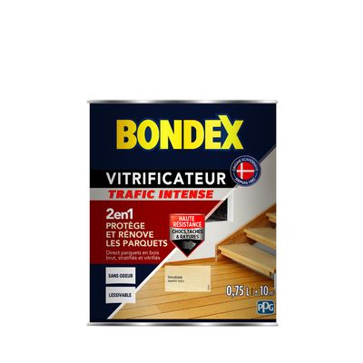 Vitrificateur Trafic Intense - Satin - 0,75L - Incolore - BONDEX