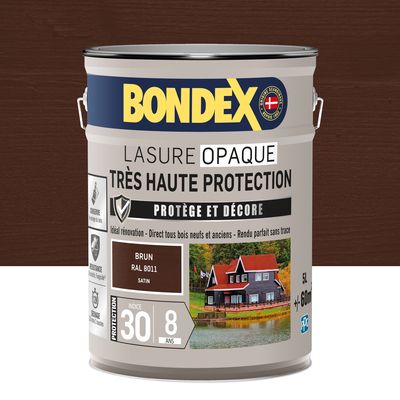 Bondex - Lasure Opaque - 8 ans - ind 30 - sat - 5l - br ral 8011