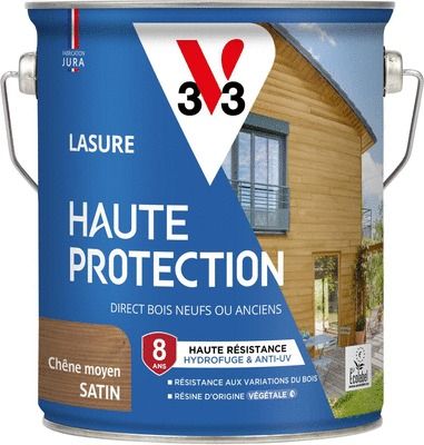 Lasure Haute Protection 8 ans satin chêne moyen 2,5 L V33