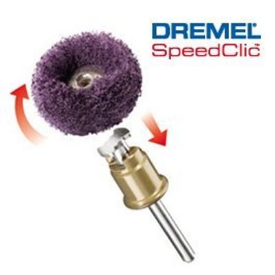 Tampons abrasifs EZ SpeedClic diamètre 25 mm grain 380 par 2 DREMEL