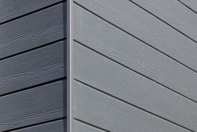 Bardage Hardie Plank VL composite aspect bois gris anthracite largeur 21,4 cm - longeur 3,60 M JAMES HARDIE