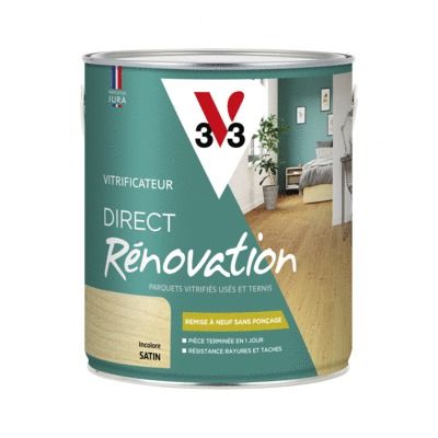 Vitrificateur Direct Rénovation incolore satin 2.5 l - V33