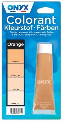 Colorant universel pour peinture orange 60 ml ONYX