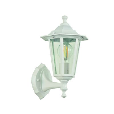 Applique extérieure montante VALENCE Aluminium blanc IP 44 E 27 60 W - COREP