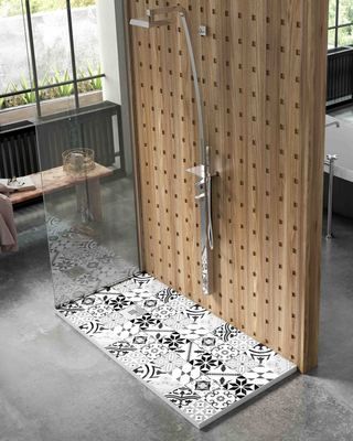 Receveur de douche rectangulaire 80 x 120 cm carreau ciment EGORE