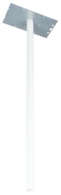 Pied de boîte aux lettres cylindrique blanc hauteur 115 cm BURG-WÄCHTER