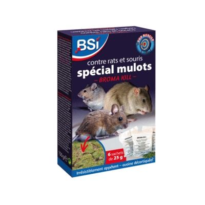 Souricide raticide Broma 6 sachets BSI