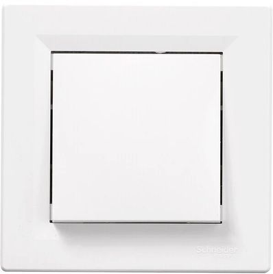 Bouton poussoir blanc - Asfora SCHNEIDER ELECTRIC