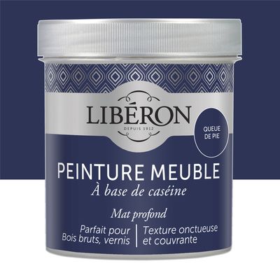 Peinture meuble bois à la caséine mat queue de pie 0,5 L LIBERON