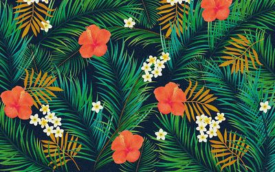 Paillasson ultra-absorbant et déco Boston Tropical 40 x 60 cm ID MAT