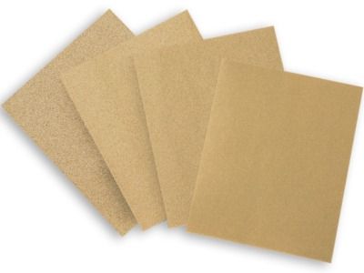 Feuilles de papier silex 230 x 280 mm - grains assortis par 16