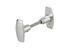 Bouton de porte double aluminium poli THIRARD