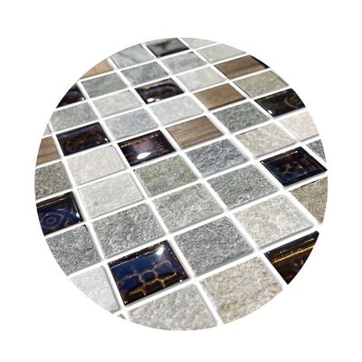 Mosaïque murale carrés format mini Malla Bamboo crème 30 x 30 cm DISTRIMAT