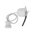 Monture en plastique E27 blanc câble transparent 60W COREP