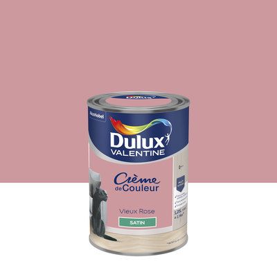 Peinture Crème de Couleur Vieux Rose satin 1,25 l - DULUX VALENTINE