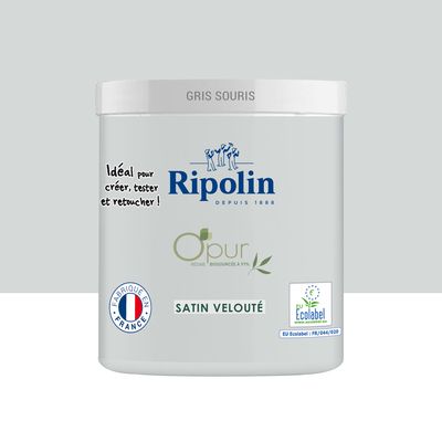 Peinture O'PUR Gris Souris 75 ml - RIPOLIN