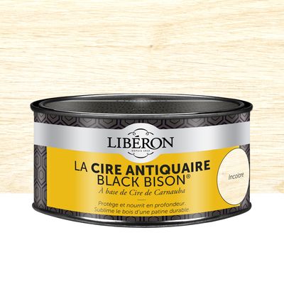 Cire antiquaire en pâte "Black Bison" incolore 500 ml LIBERON