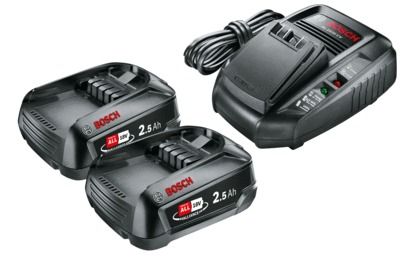 CHARGEUR ET 2 BATTERIES 18V 2,5AH