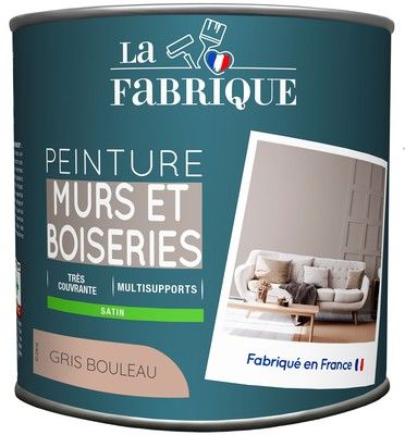 Peinture mur et boiserie G Bouleau satin 500 ml - LA FABRIQUE