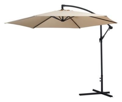 Parasol excentré diamètre 3m taupe