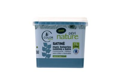 Peinture naturelle murale Baltique satin 1 l - DEFI NATURE