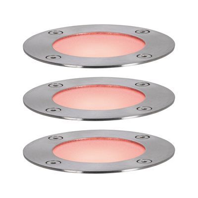 Spots encastrable extérieur LED RGBW multicolore compatible ZigBee IP65 3x3,6W 3x190 lumens 24V Kit de démarrage - Plug & Shine PAULMANN