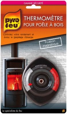 Thermomètre pour poêle à bois PYROFEU