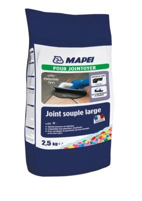 Joint de carrelage souple large gris 2,5 kg MAPEI