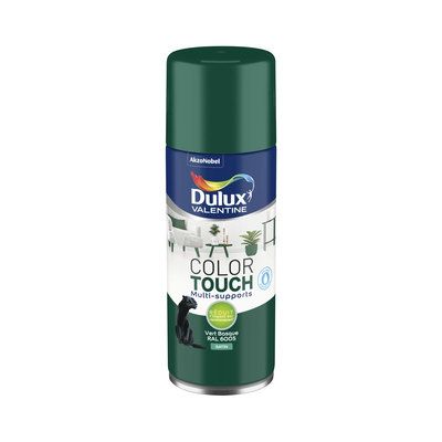 Aérosol de peinture Color Touch vert basque RAL 6005 satin 400 ml - DULUX VALENTINE