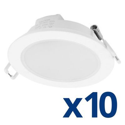 Lot de 10 spots LED encastrable 420 lumens blanc neutre blanc - LEA ARIC