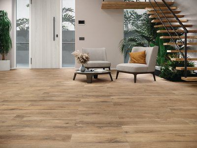 Carrelage sol intérieur effet bois rectifié Northwood ELM 20 x 120 cm paquet 1,20 m² BALDOCER