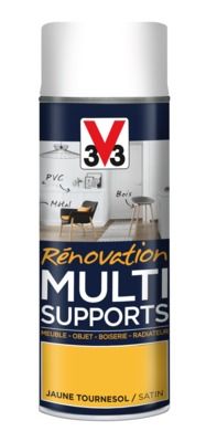 Aérosol de rénovation multisupports finition satinée jaune tournesol 400 ml V33