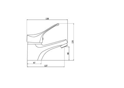 Robinet de salle de bain Chrome Target 40 - ESSEBAGNO