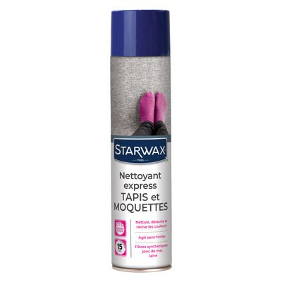 Nettoyant tapis et moquettes express raviveur aérosol 600 ml STARWAX