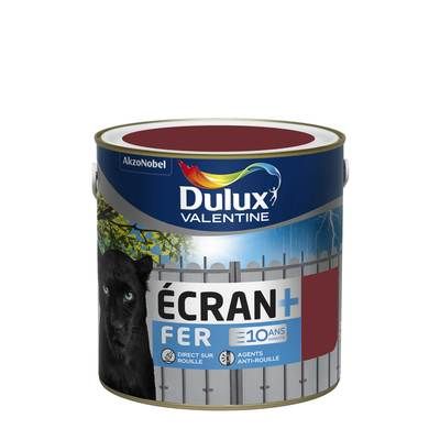 Peinture fer écran+ rouge basque RAL 3004 brillant 2 l - DULUX