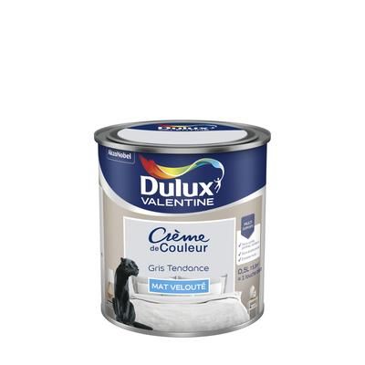 Peinture Crème De Couleur Mat Gris Tendance 0.5 L - DULUX VALENTINE