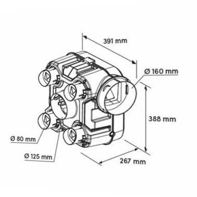 VMC simple flux hygro B hygroréglable Green Air basse consommation AUTOGYRE