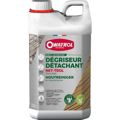 Dégriseur détachant tous bois NET-TROL 2,5 l OWATROL