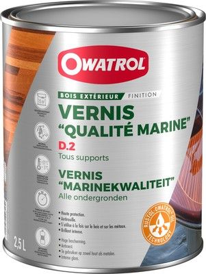 Vernis D.2 Qualité Marine 2,5L OWATROL