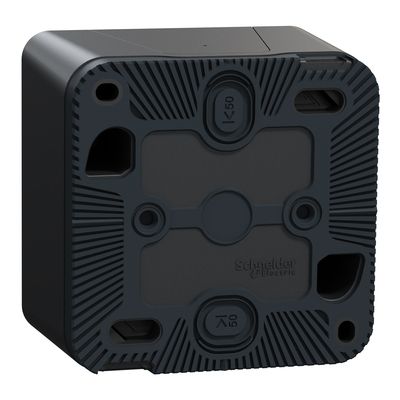 Interrupteur va-et-vient IP55 témoin lumineux saillie anthracite - Mureva Styl SCHNEIDER ELECTRIC