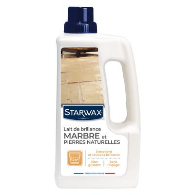 Lait brill.ance marbre/pierre naturel 1l - STARWAX