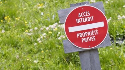 Disque de signalisation propriété privée diamètre 280 mm CHAPUIS