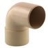 Coude PVC Mâle Femelle 87 ° diamètre 50 mm sable INTERPLAST