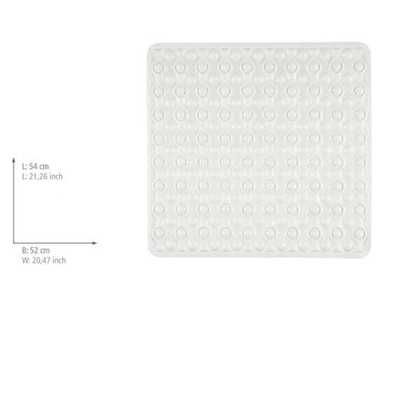 Tapis de douche antidérapant Blanc 54 x 52 cm Rocha WENKO