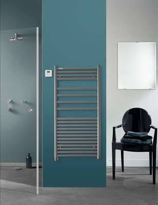 Radiateur sèche-serviettes à inertie fluide Angora 750 Watts RF Grey ACOVA