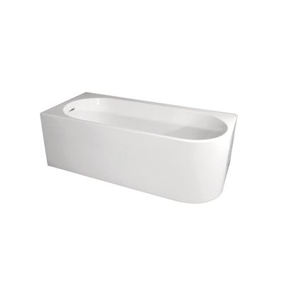 Baignoire semi-îlot angle gauche blanche 170 X 75 cm Sienna BALNEO