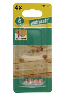 Centreurs pour tourillons diamètre 6 mm par 4 WOLFCRAFT