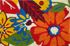 Paillasson coco blanchi décor flowers 40 x 60 cm - ID MAT