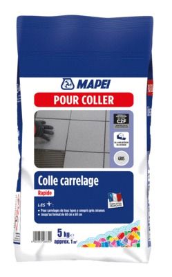 Colle carrelage rapide gris 5 kg MAPEI